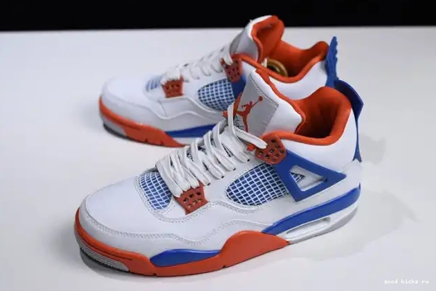 Cheap 4 Bright Jordan White Crimson-Royal Blue Air 308497-171 0626